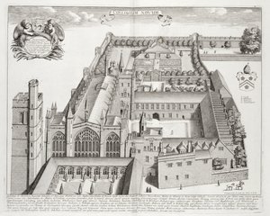 New College, Oxford, az 1675-ben megjelent „Oxonia Illustrata”-ból